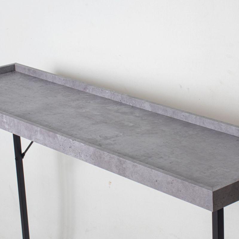 Wooden And Metal Simple Console - Brown By Alhome - ALHOME