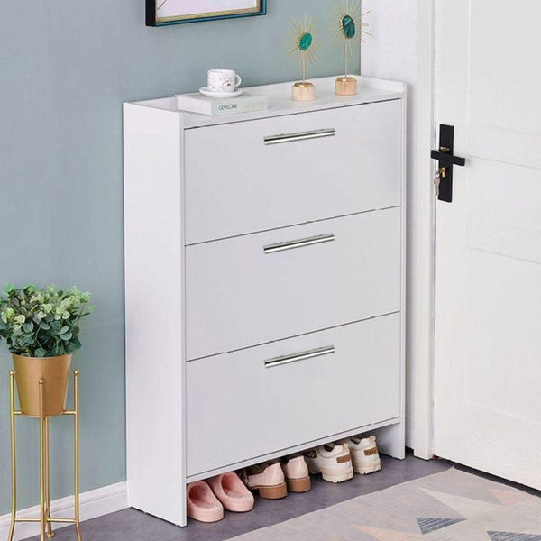 White Shoe Rack For A Stylish Organization for Your Entryway By Alhome - ALHOME