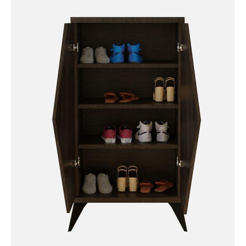 Slim Profile Elegance: Compressed Wood Shoe Rack By Alhome - 110112520 - ALHOME