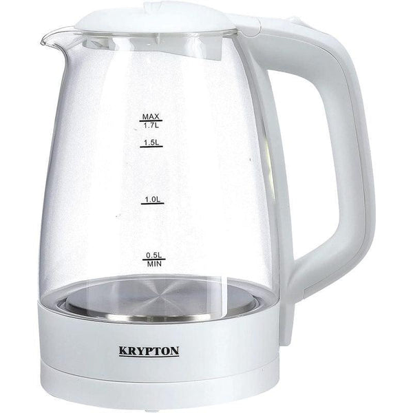 Krypton Electric Glass Kettle - 2200 w - Knk5276 - .com - Your Destination for Baby & Mother Needs in Saudi Arabia