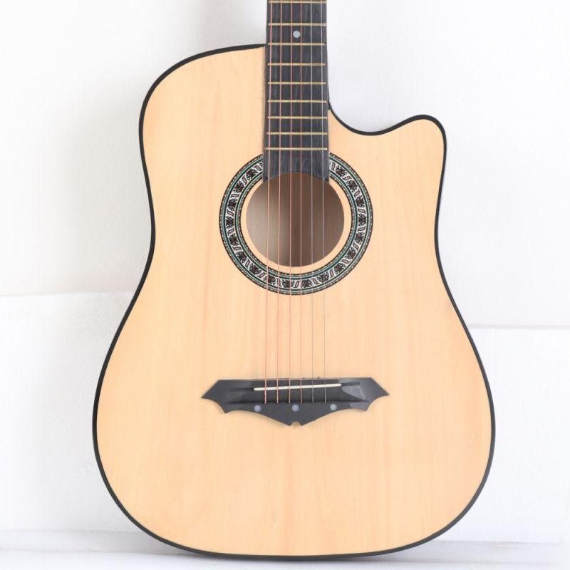 Decoration Real Wooden Guitar - Beige By Alhome - ALHOME