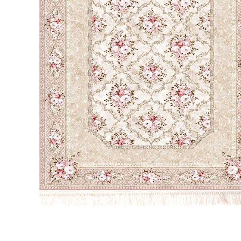 Soft Turkish Velvet Rectangular Decorative Rug - Pink - By In House - ALHOME