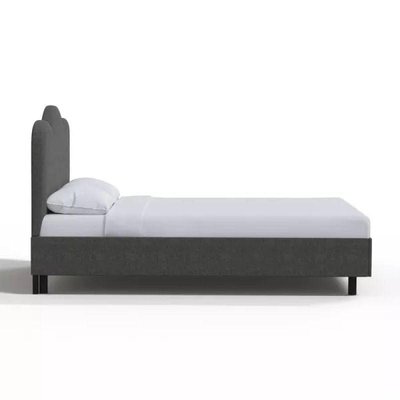 Supreme Comfort: Swedish Wood King Bed - Regal Grey Harmony (160x200x140) by Alhome - ALHOME