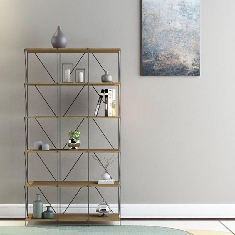 Multi-Use Shelving Unit From Malaysian Wood With 6 Layers - By Baity - ALHOME