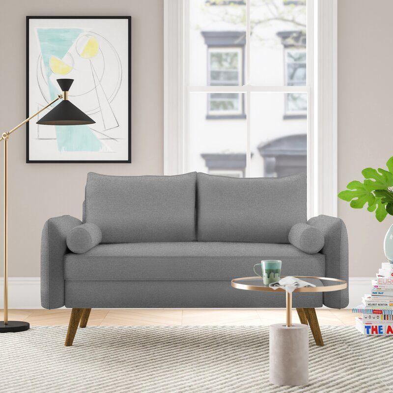 Modern Elegant Linen 2 Seater Sofa 180x85x85 cm - By Alhome - ALHOME