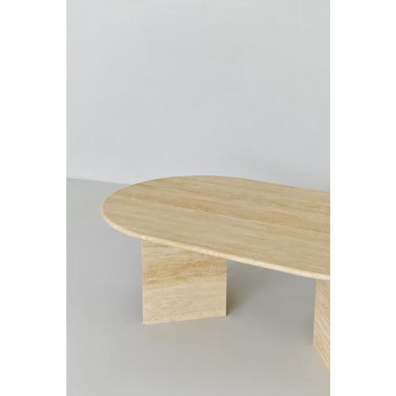 Treventino Serene Off White Marble Center Table By Alhome - Zrafh.com - Your Destination for Baby & Mother Needs in Saudi Arabia