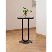 Wood Side Table Black - 35x55 cm By Alhome - ALHOME