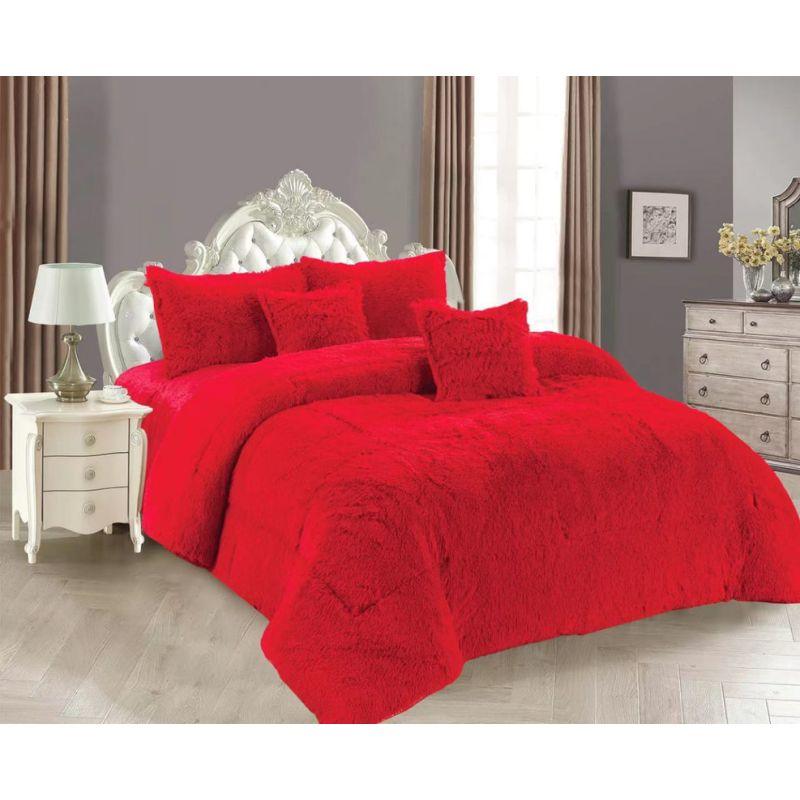 Fur Bedding 6 Pieces - Double - By Alhome - ALHOME