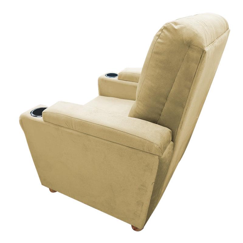 Velvet Classic Cinematic Recliner Chair with Cups Holder - E1 by In House - ALHOME