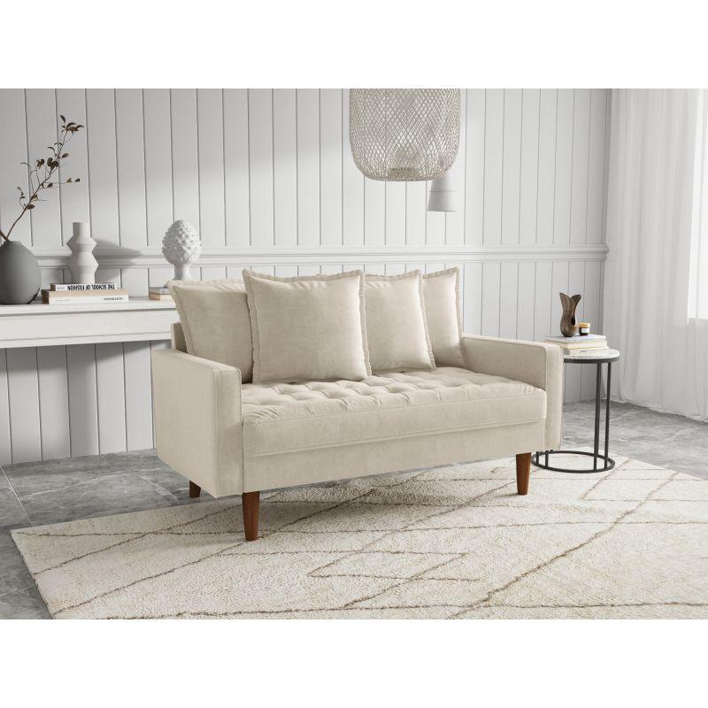 Modern Luxurious Velvet 2 Seater Sofa - 180x85x85 cm - By Alhome - ALHOME