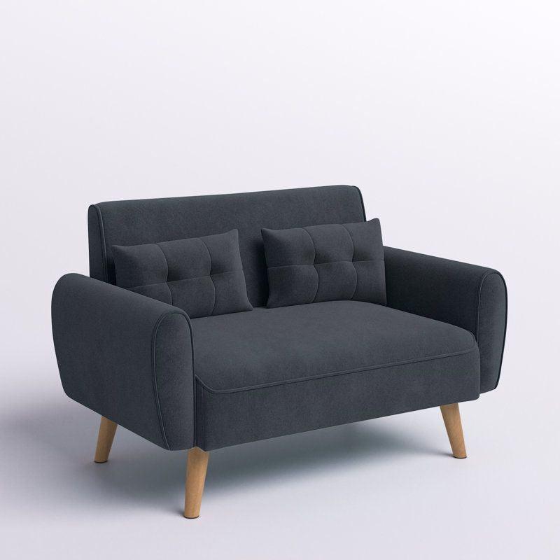 Modern Sleek Velvet 2 Seater Sofa - 180x85x85 cm - By Alhome - ALHOME