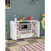 White Kitchen Storage With A Fusion of Style and Utility By Alhome - ALHOME