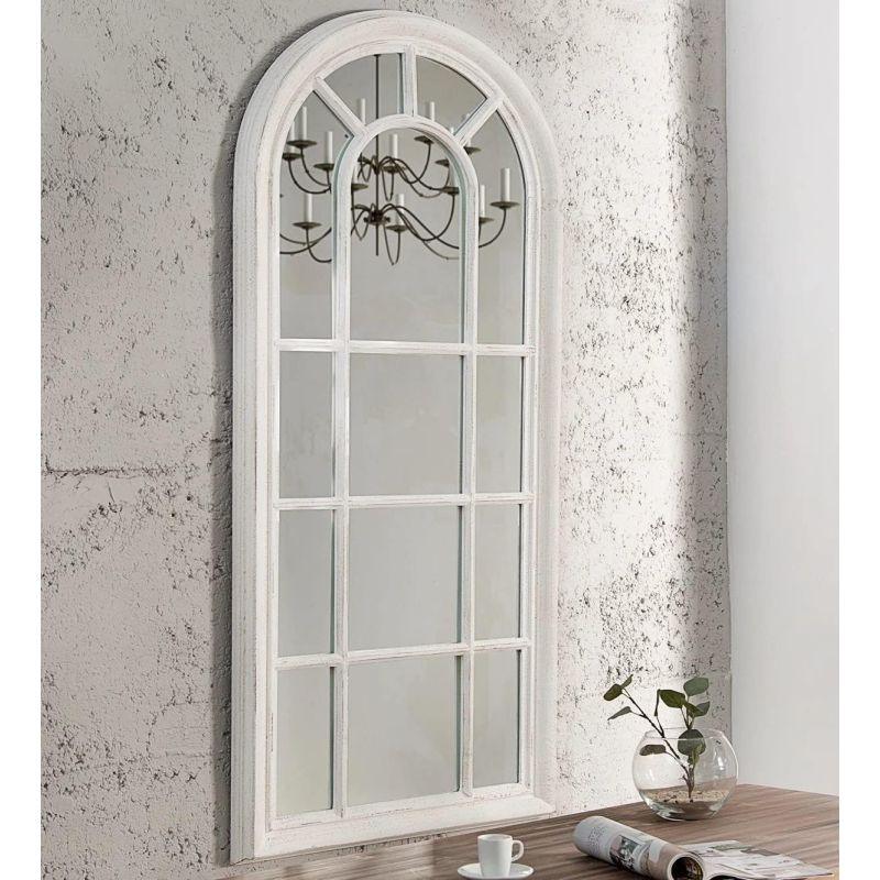 Classic window wall mirror - white - 63.5x128x3.5 cm - By Family Ship - ALHOME