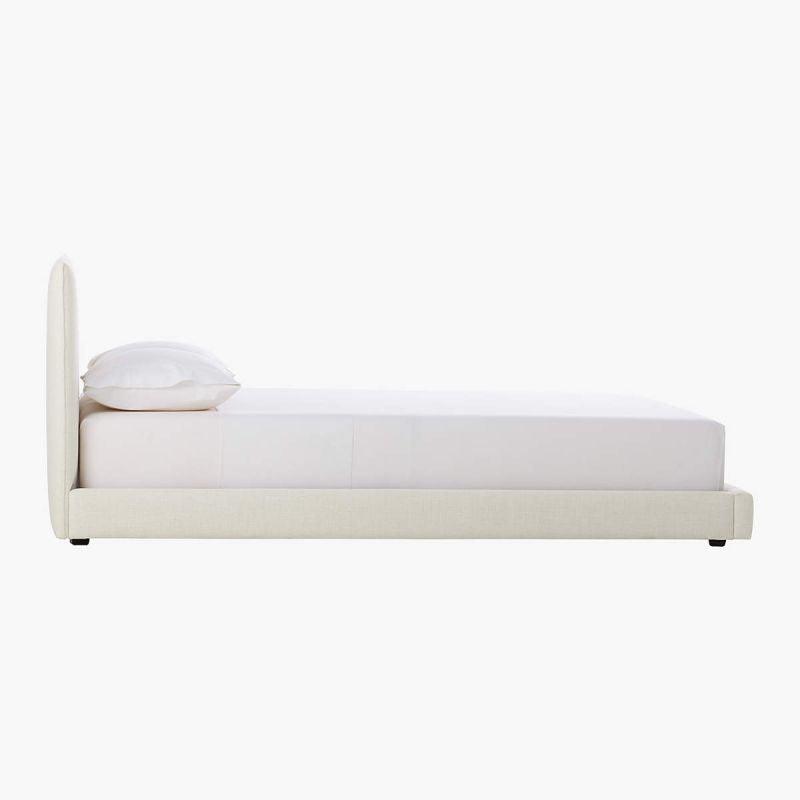 Ivory Elegance: Swedish Wood Super King Bed (200x200x140) by Alhome - ALHOME