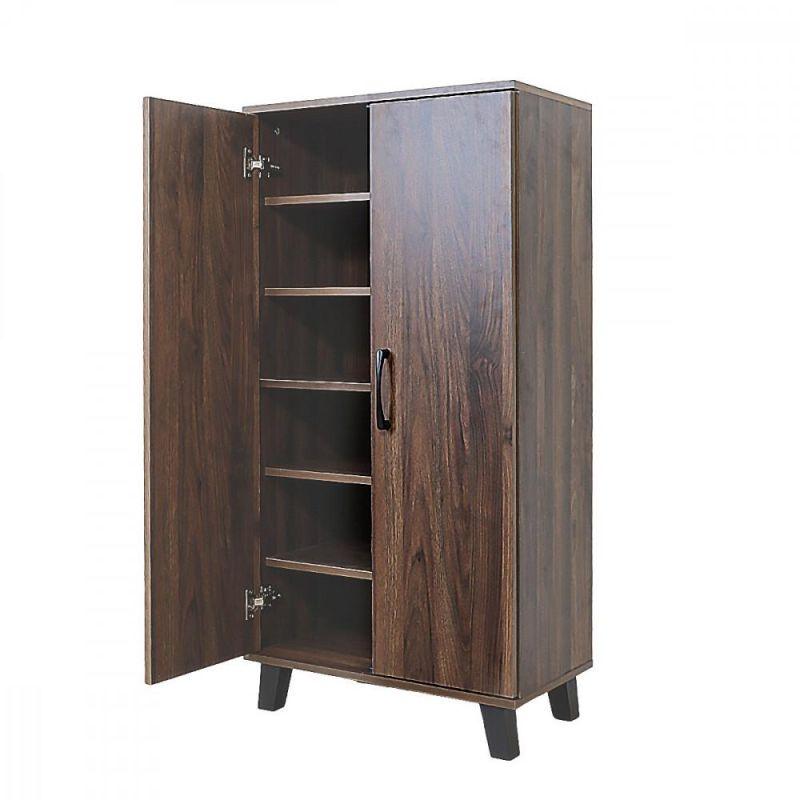 Shoe Organizer Cabinet From Malaysian Wood - Brown - 60x32.5x122 cm - By Baity - ALHOME