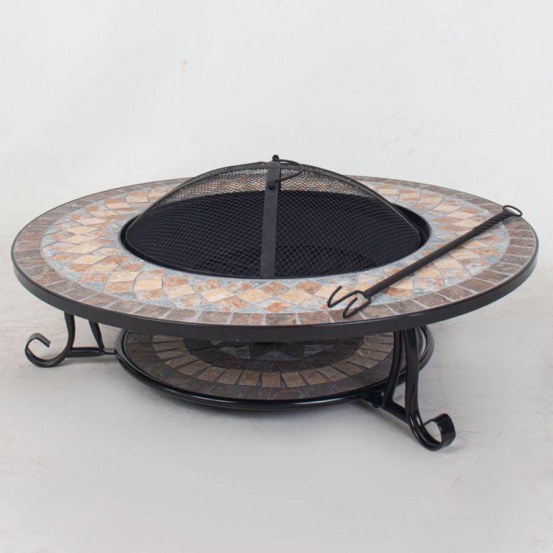 Iron Floor Stone Stove - Black Marble - By Alhome - ALHOME