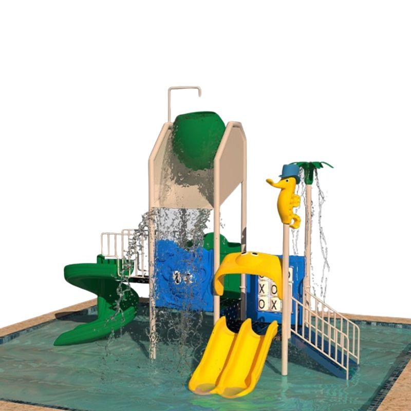 Water Games Set: Roller Coaster Slide And Two Small Slides by Alhome - ALHOME