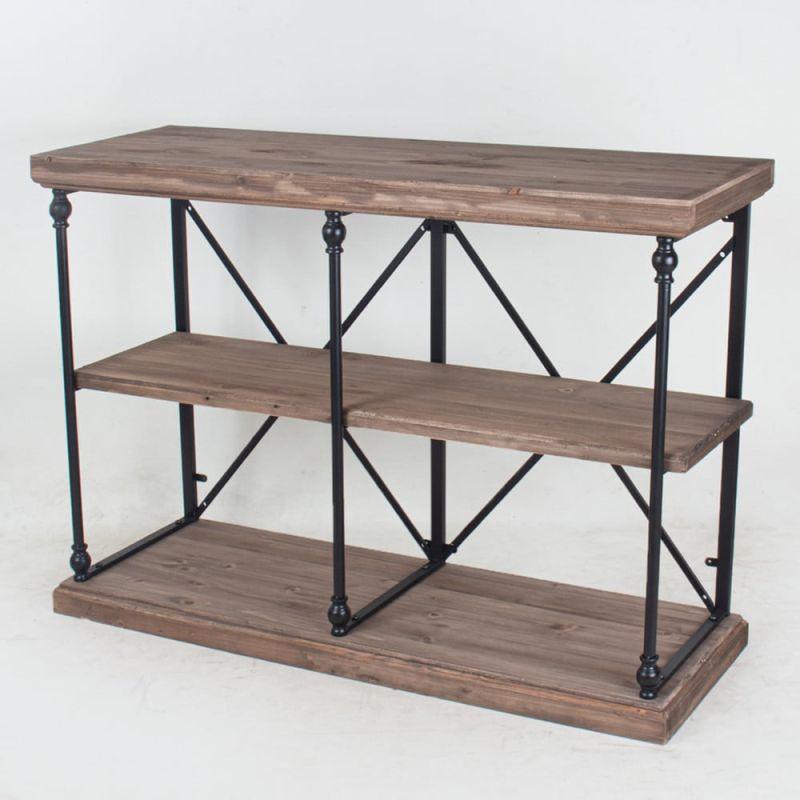 Wooden Console With 3 Shelves - Brown By Alhome - ALHOME