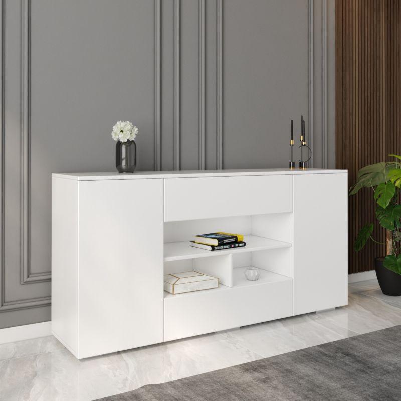 White Console Storage Unit By Alhome - ALHOME