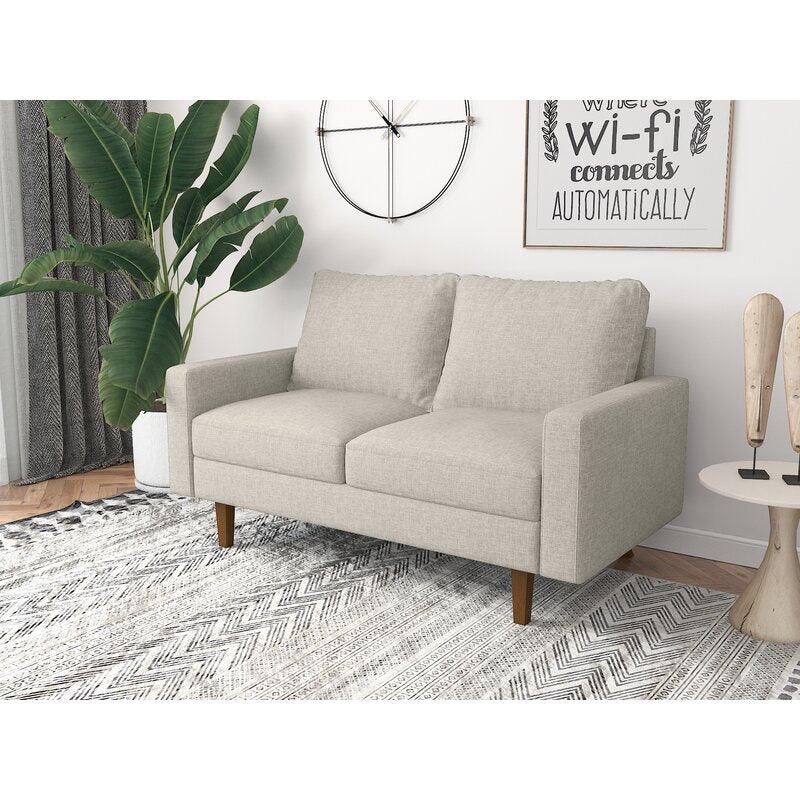 Modern Distinctive Linen 2 Seater Sofa - 180x85x85 cm - By Alhome - ALHOME