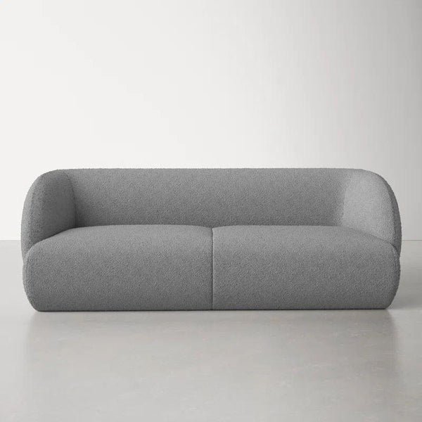 Modern Gray Boucle 3-Seater Sofa Swedish Wood By Alhome - 110110875 - ALHOME