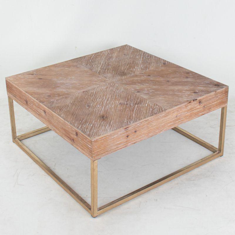 Square Center Table From Vintage Wood By AlHome - ALHOME