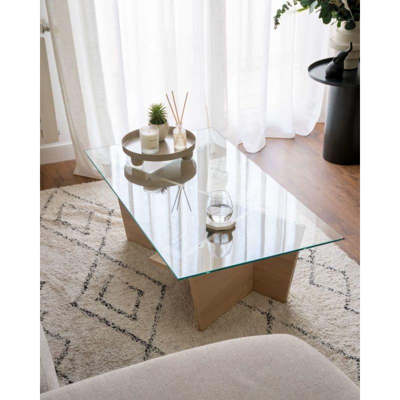 Beige Engineered Wood Center Table - Size: 107x55x45 By Alhome - 110112137 - ALHOME