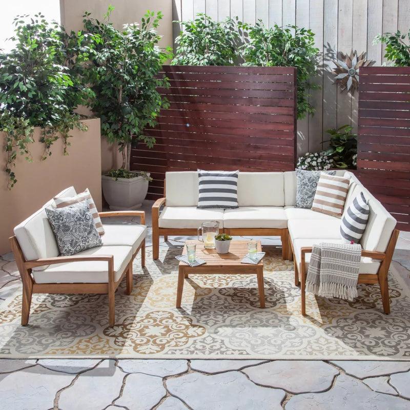 SunGlow 3-Piece White Outdoor Seating Set By Alhome - Zrafh.com - Your Destination for Baby & Mother Needs in Saudi Arabia