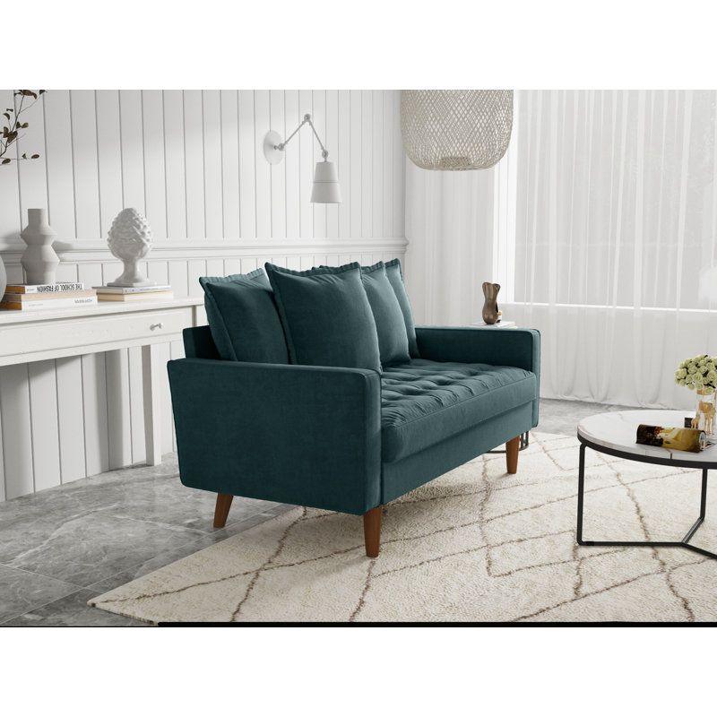 Modern Luxurious Velvet 2 Seater Sofa - 180x85x85 cm - By Alhome - ALHOME