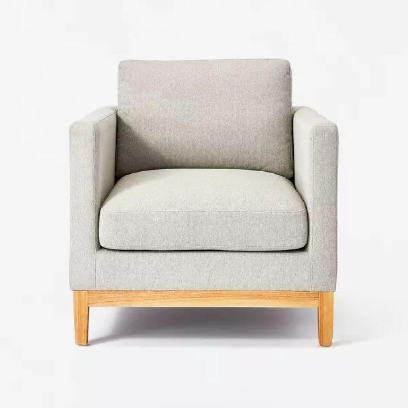 Modern Versatile Grey Linen Arm Chair - 80x85x85 cm - By Alhome - ALHOME