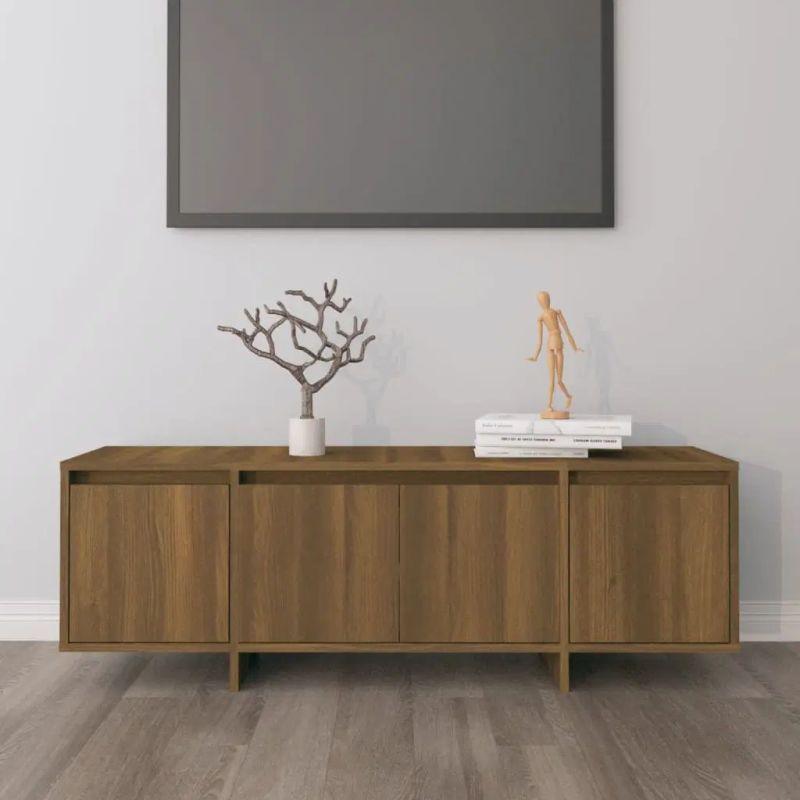 Classic Brown MDF TV Table: Timeless Design for Your Living Room by Alhome - ALHOME