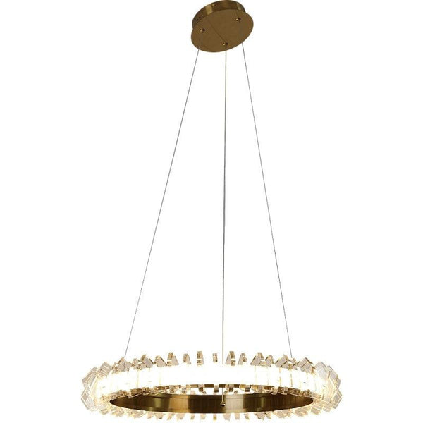 Modern Gold Chandelier With Yellow Lighting - 65 W By Alhome - ALHOME