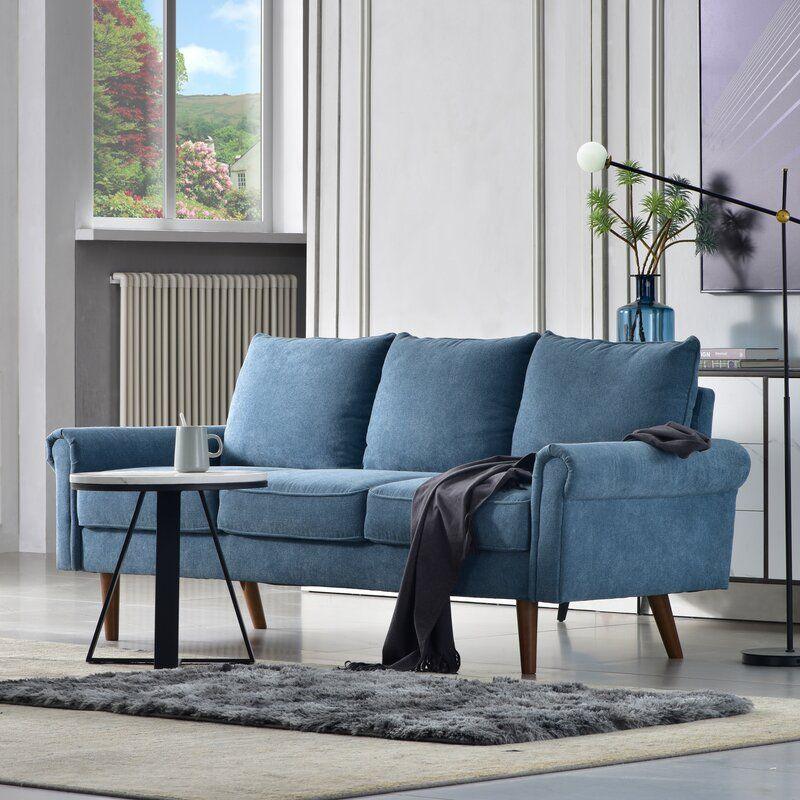 Modern Cozy Velvet 3 Seater Sofa - 240x85x85 cm - By Alhome - ALHOME