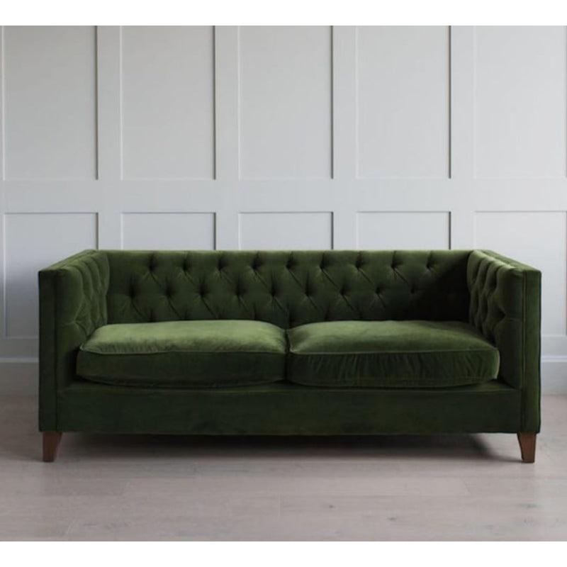 Opulent Comfort: Velvet 3-Seater Sofa in Green By Alhome - ALHOME