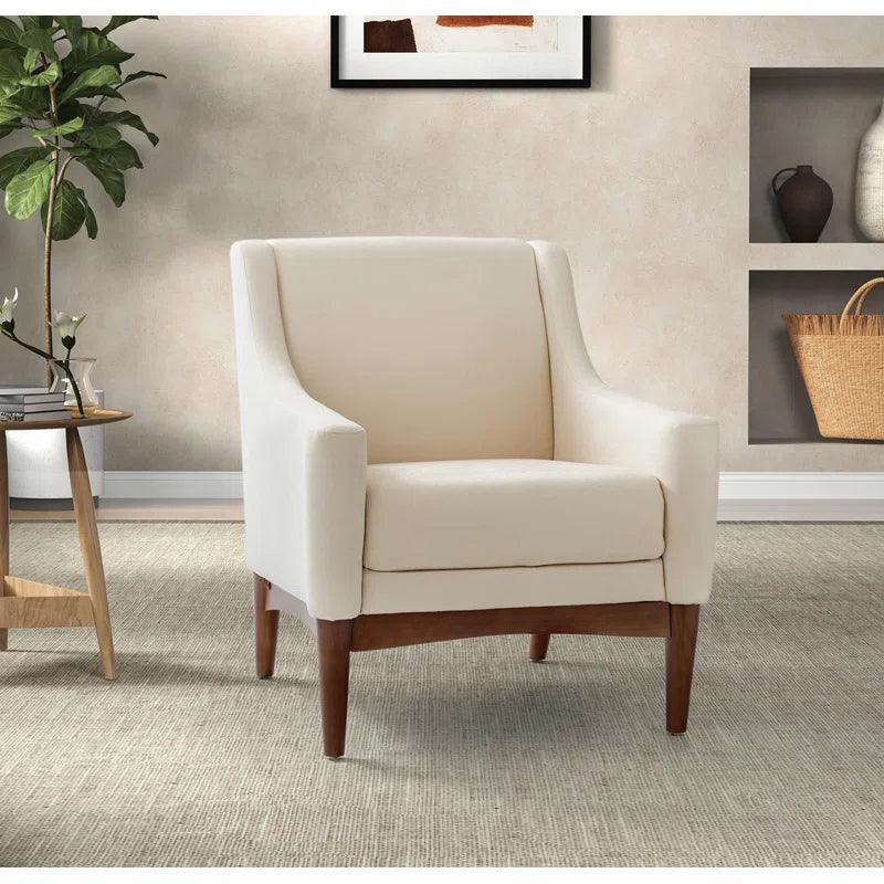 Beige Linen Chair By Alhome - ALHOME