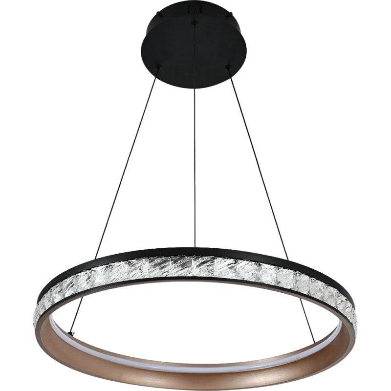 Modern Black Chandelier With 3 Lights - 55 W - 60 cm By Alhome - ALHOME