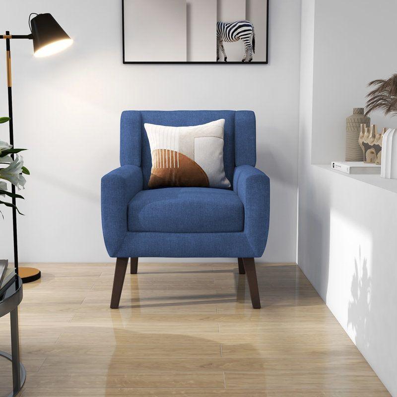 Modern Sturdy Linen Arm Chair - 80x85x85 cm - By Alhome - ALHOME