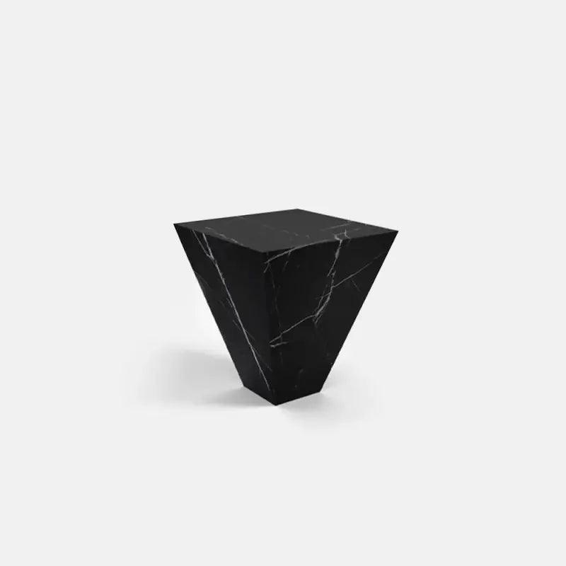 Noir Modern Black Estorio Marble Side Table By Alhome - Zrafh.com - Your Destination for Baby & Mother Needs in Saudi Arabia