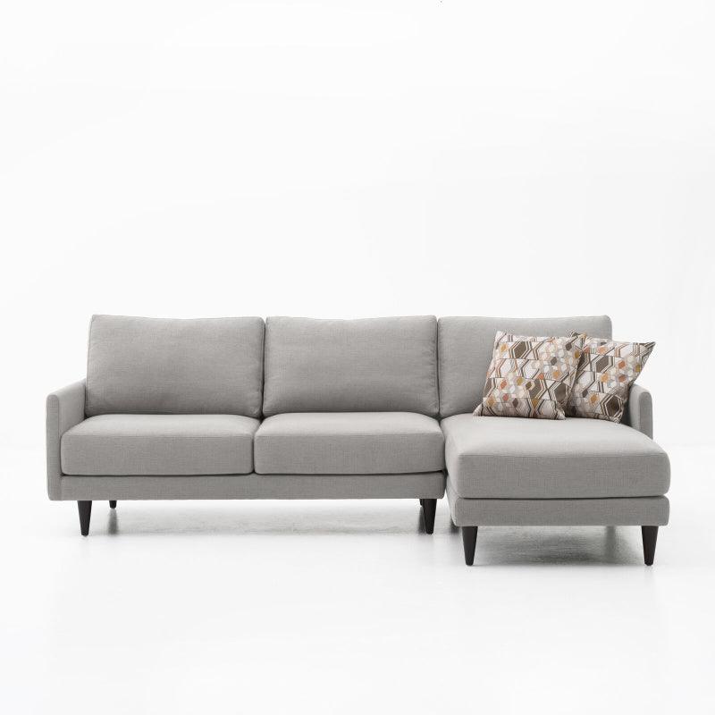 Modern Sturdy Linen L-Shape Sofa - 270x150x85x85 cm - By Alhome - ALHOME