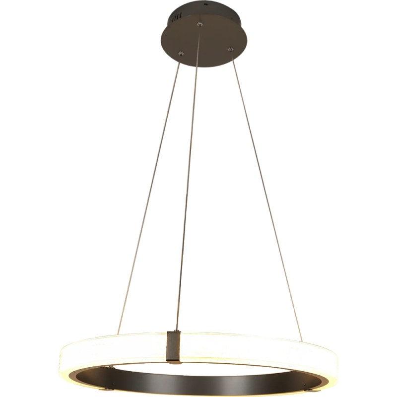 Modern Ring Chandelier With 3 Lights - 65 Watts - Gray By Alhome - C5726 - ALHOME