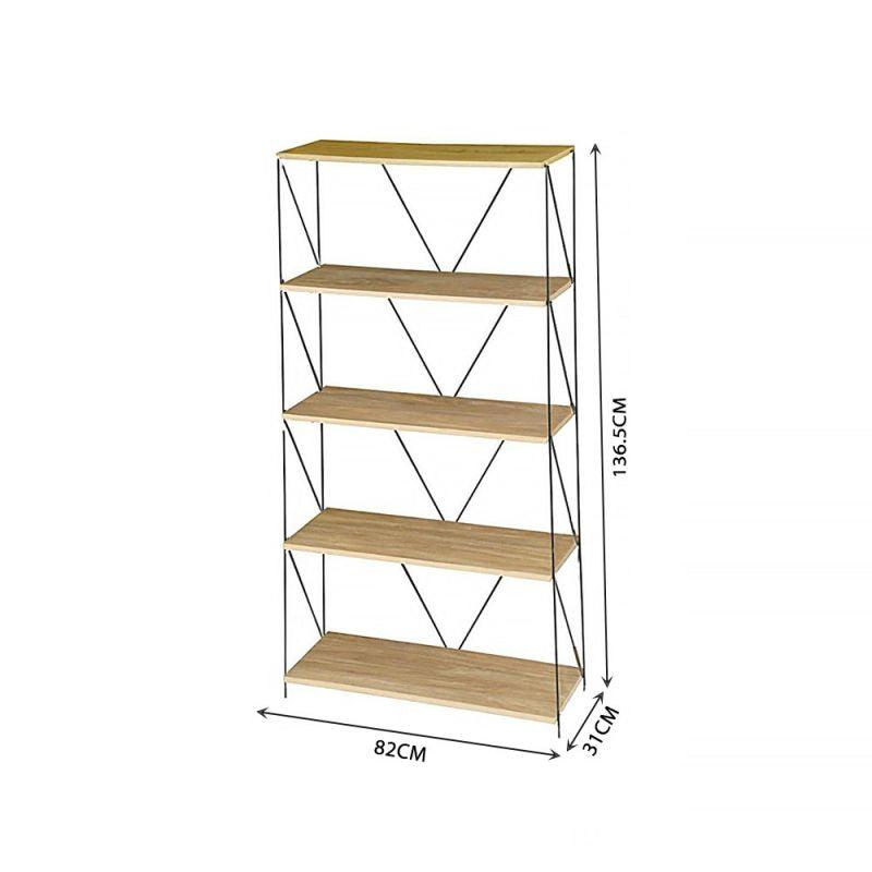 Multi-Use Malaysian Wood Shelving Unit - 5 Layers - By Baity - ALHOME