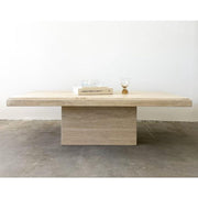 Treventino Elegant Off White Marble Center Table By Alhome - Zrafh.com - Your Destination for Baby & Mother Needs in Saudi Arabia
