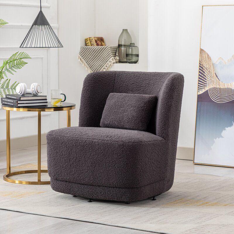 Modern Bouclé Chair - 62x62x80 cm - By Alhome - ALHOME