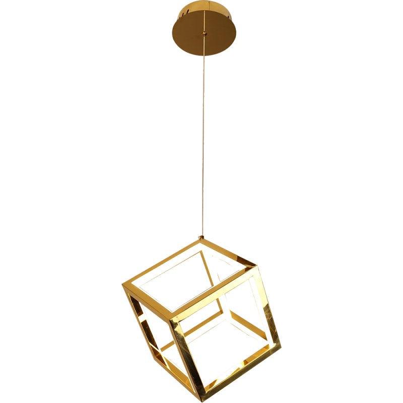 Modern Chandelier With Yellow Lighting - 36 Watts - Gold - ALHOME