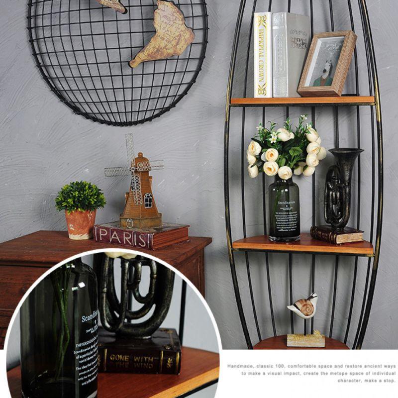 Metal Decoration Boat Shaped Shelves - Black By Alhome - ALHOME