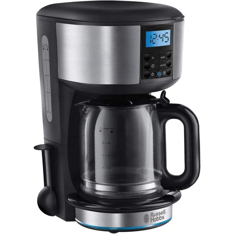 Russell Hobbs Buckingham Filter Coffee Machine - 1.25 Litre - Black/Silver - .com - Your Destination for Baby & Mother Needs in Saudi Arabia