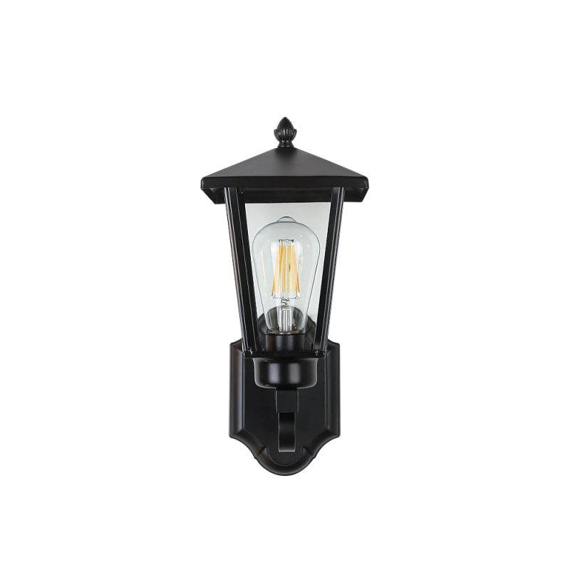 Outdoor Wall Lantern - 6234W/Bk - By Alhome - ALHOME