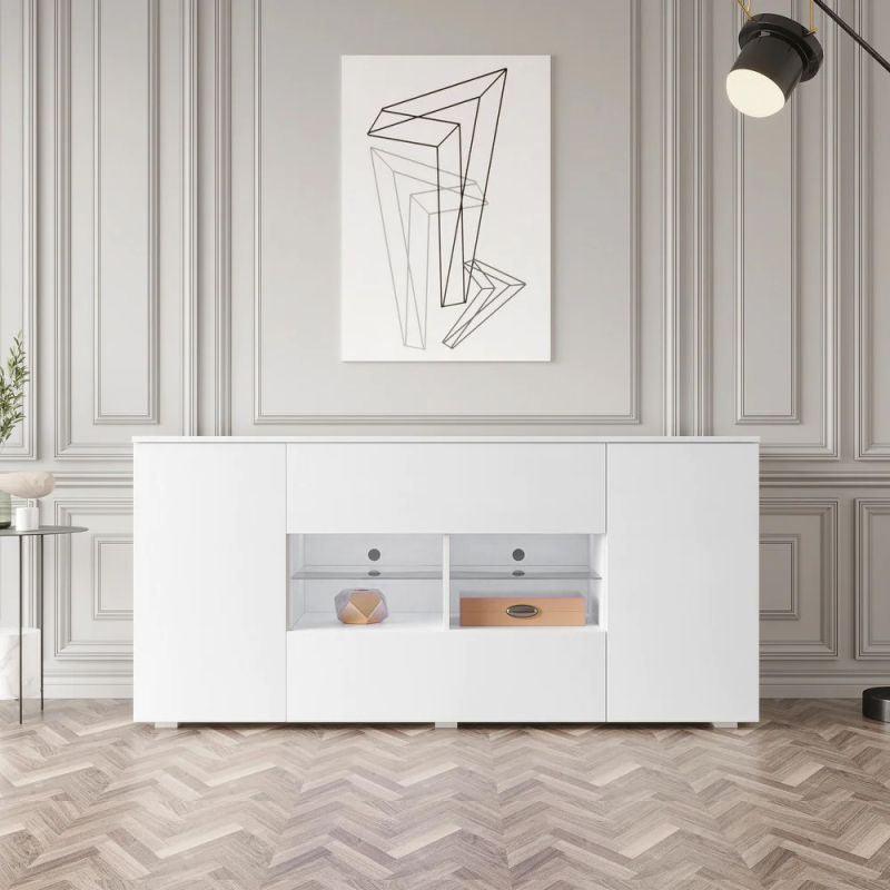 White Console Storage Unit By Alhome - ALHOME