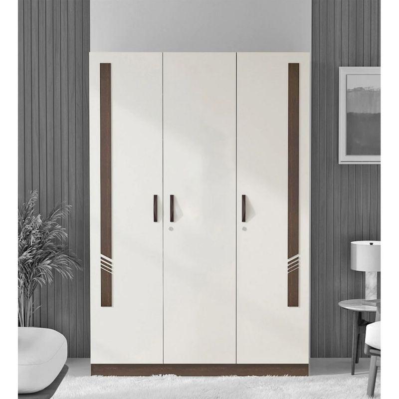 White Wardrobe For Contemporary Elegance with Spacious Storage by Alhome - 110113225 - ALHOME