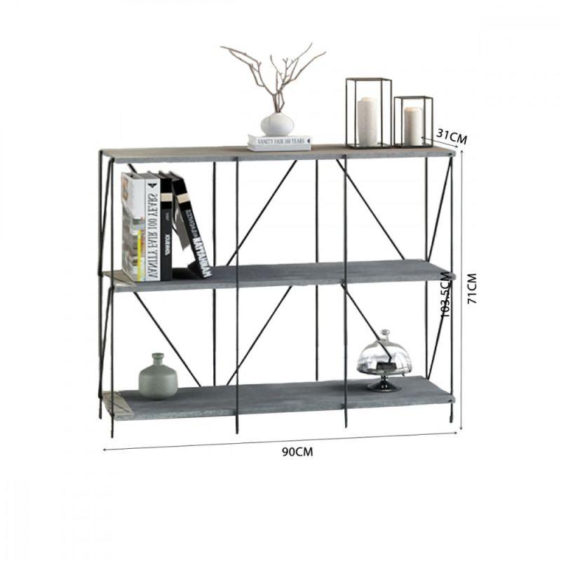 Multi-Use Shelving Unit From Malaysian Wood - 3 Layers - By Baity - ALHOME